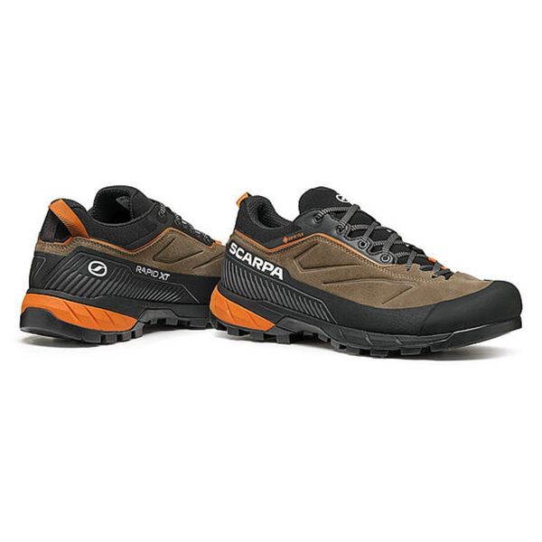 Scarpa Rapid XT Gore-Tex Erkek Outdoor Ayakkabı - Caribou-Rust Orange