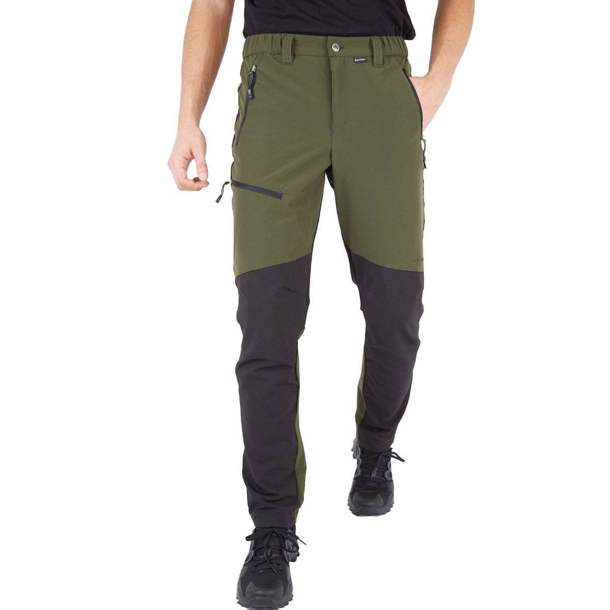Alpinist Rugged Erkek Outdoor Pantolon - Siyah Haki