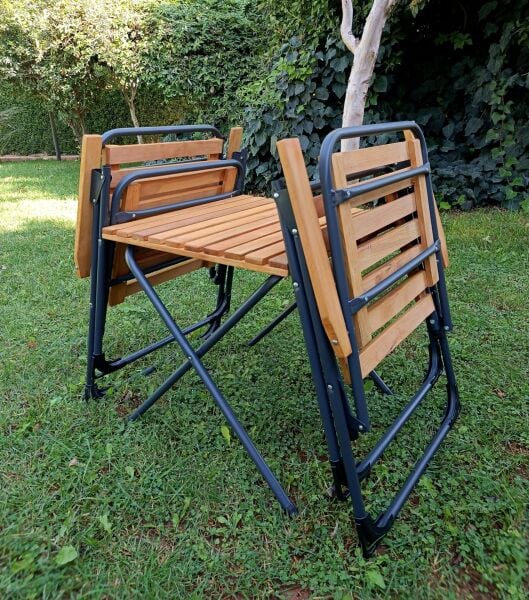 Ergan Outdoor Ahşap Masa Sandalye Takımı