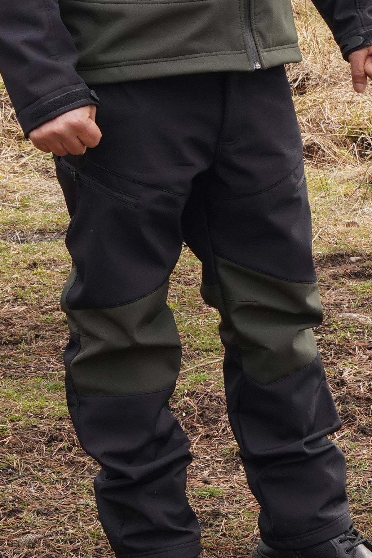Fiyort Trong Softshell pantolon - Haki Siyah