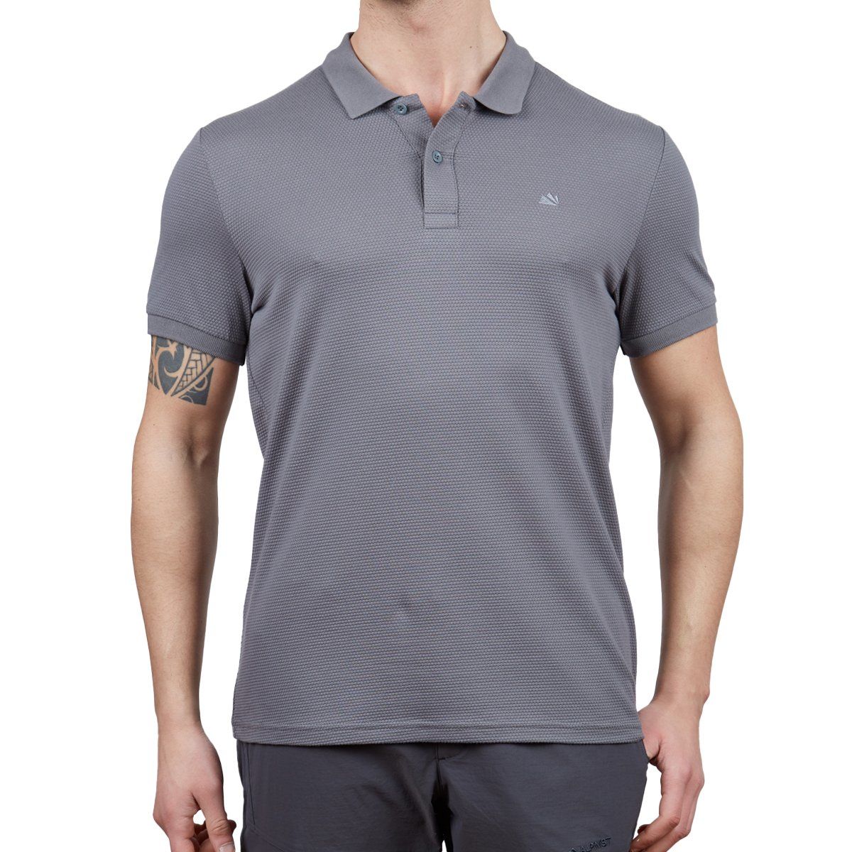 Alpinist Roc Erkek Polo T-Shirt Antrasit