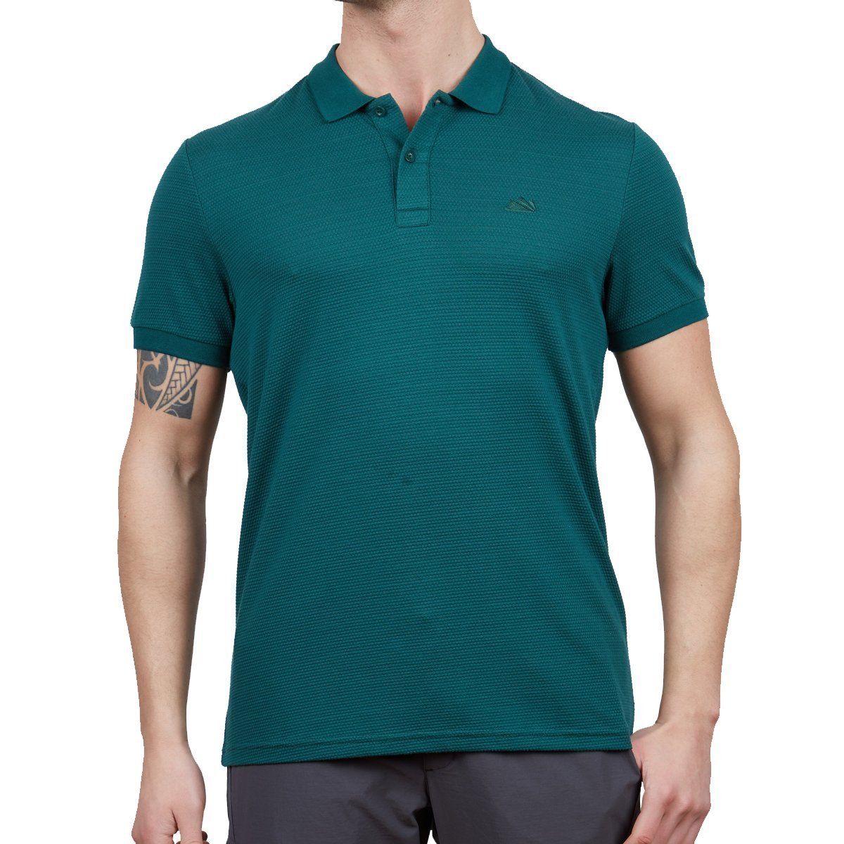 Alpinist Roc Erkek Polo T-Shirt Hunter