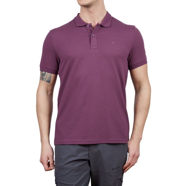 Alpinist Roc Erkek Polo T-Shirt Mürdüm