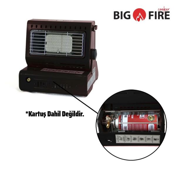 Big Fire Maxi Portatif Kamp Sobası - Haki