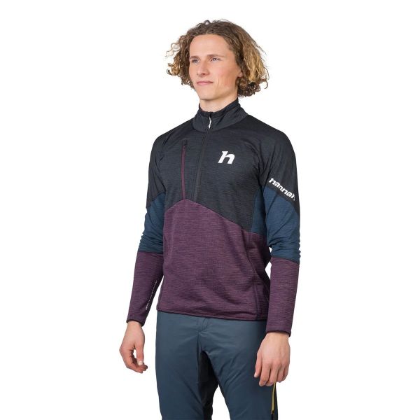 Hannah Niro HZ Erkek Sweatshirt Anthracite Prune Purple Mel