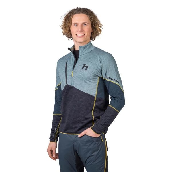 Hannah Niro HZ Erkek Sweatshirt Silver Blue Anthracite Mel