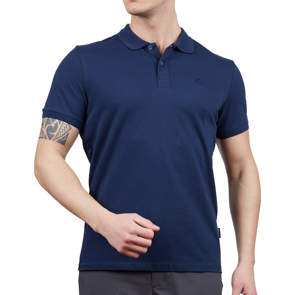 Alpinist Stratus Erkek Polo T-Shirt İndigo