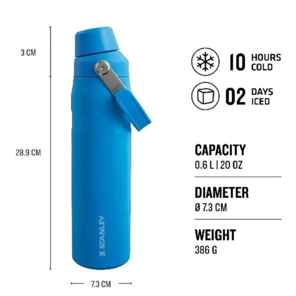Stanley The Aerolight IceFlow Soğuk Su Termosu 0,60 LT - Mavi