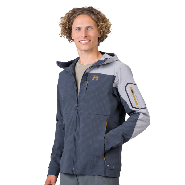 Hannah Aren Hoody Erkek Outdoor Ceket india ink/sharkskin