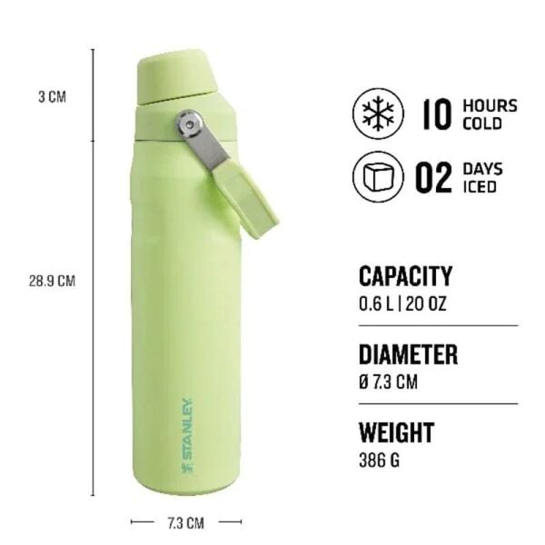 Stanley The Aerolight IceFlow Soğuk Su Termosu 0,60 LT - Yeşil