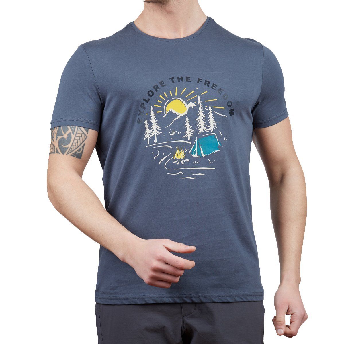 Alpinist Vide Erkek T-Shirt ANTRASİT