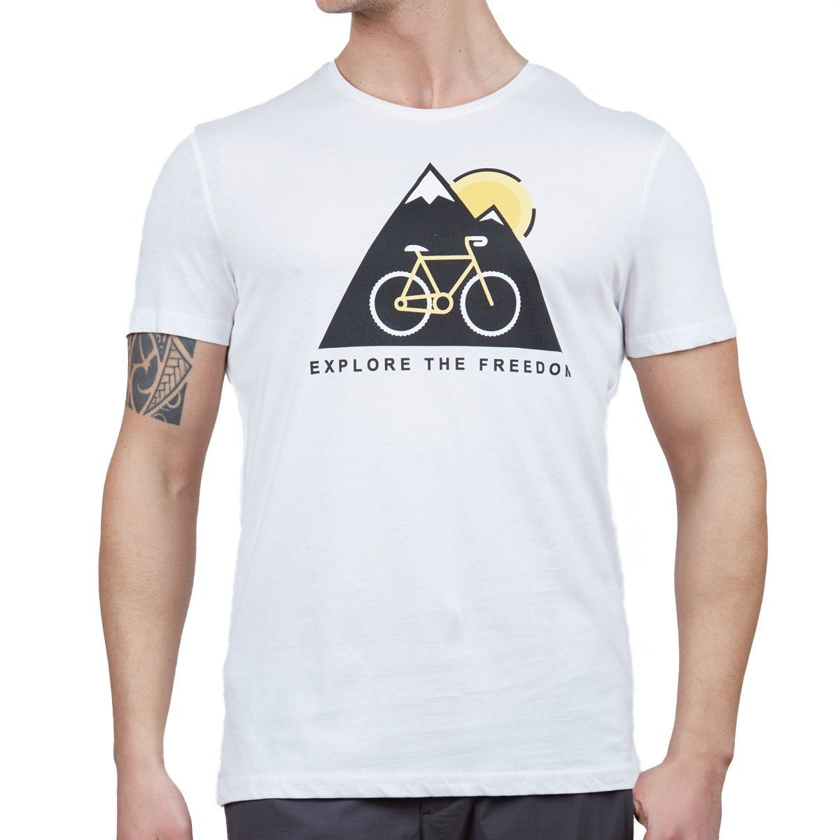 Alpinist Tarius Erkek T-Shirt - Beyaz