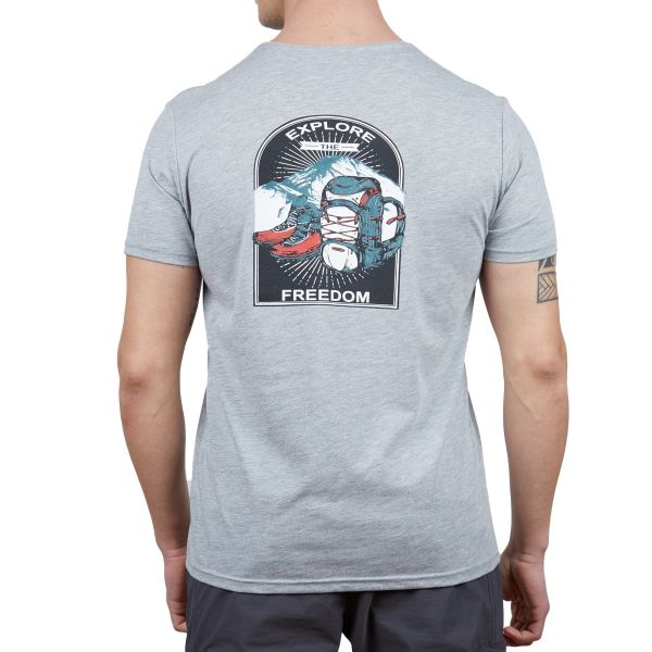 Alpinist Nordic Erkek T-Shirt - Gri