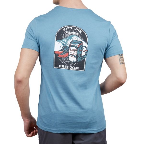 Alpinist Nordic Erkek T-Shirt - Mavi