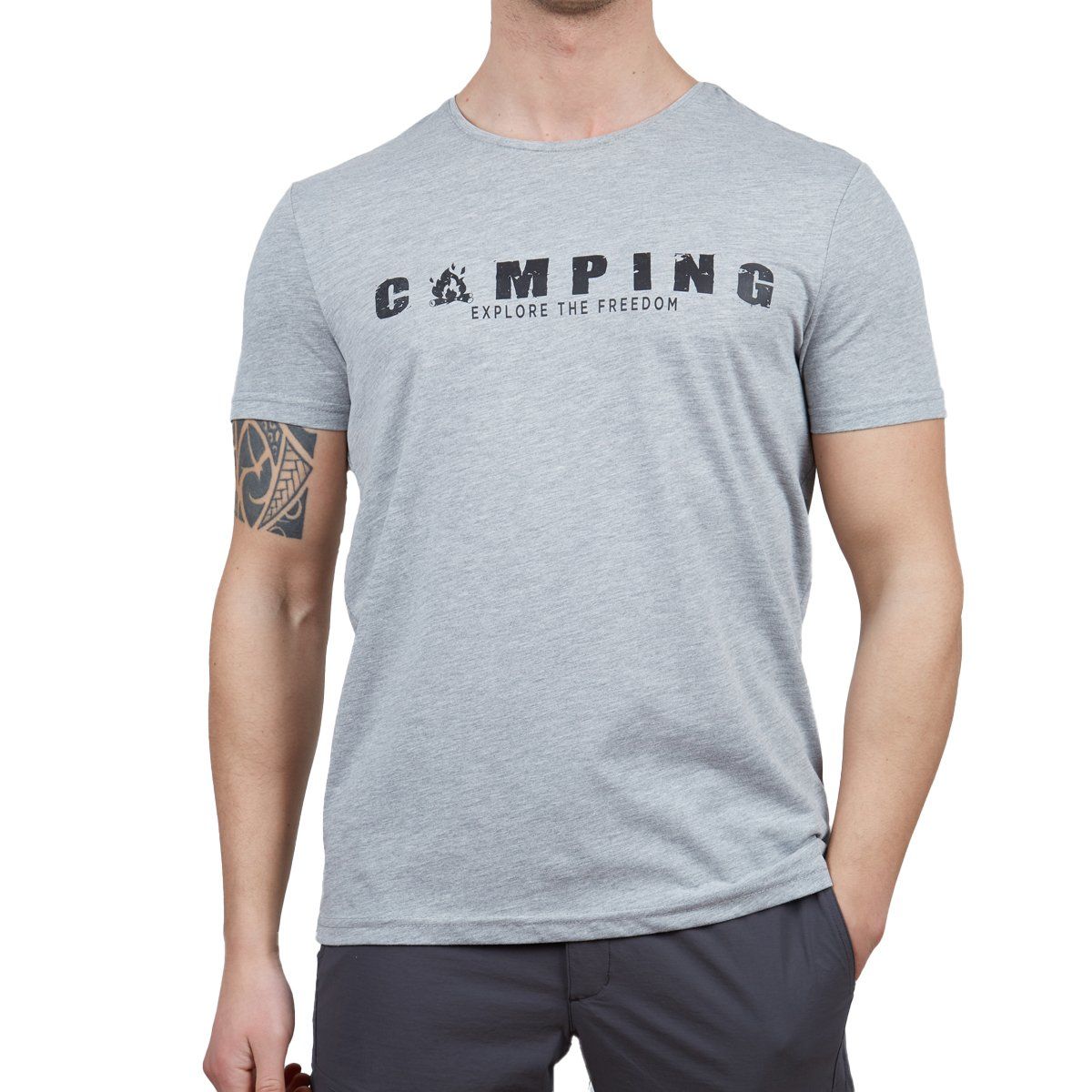 Alpinist Buteo Erkek T-Shirt Melanj