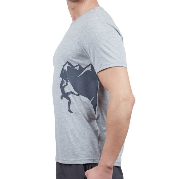 Alpinist Camp Erkek T-Shirt Gri Melanj