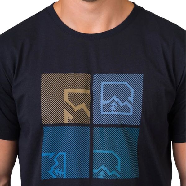 Hannah Ramone Erkek Outdoor T-Shirt anthracite/india ink