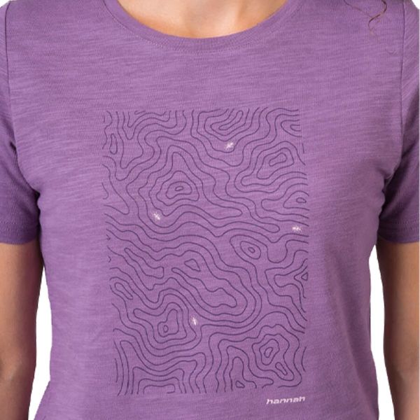 Hannah Selia Kadın Outdoor T-Shirt grape jam