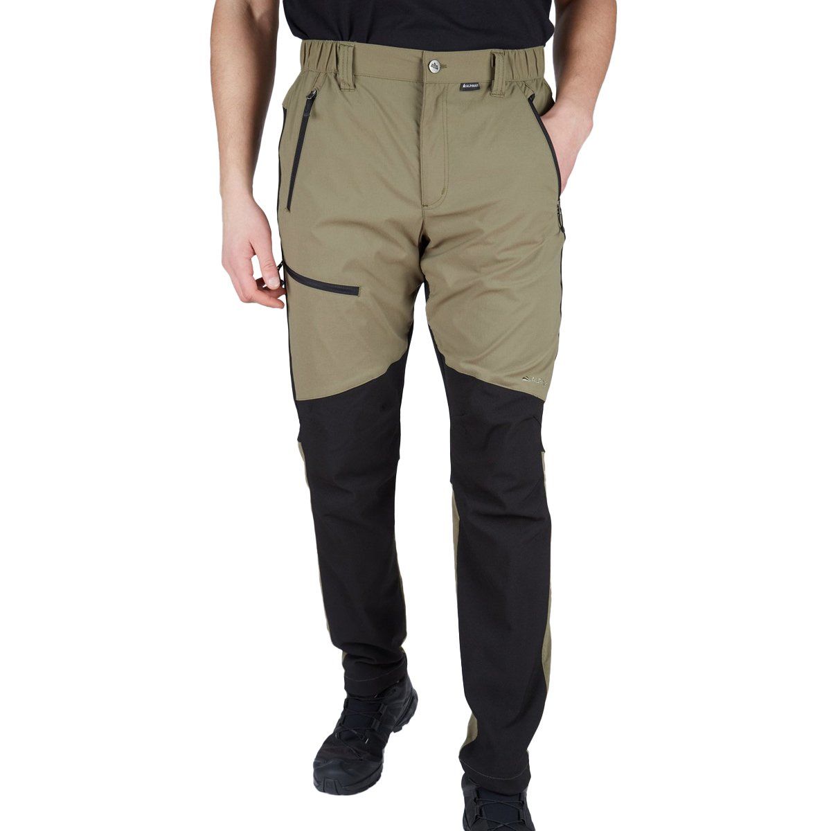 Alpinist Rugged Flex Erkek Pantolon - Haki-Siyah