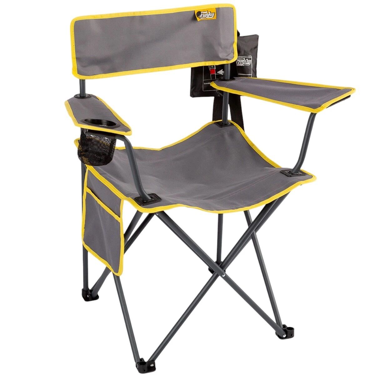 Funky Chairs Camper Katlanabilir Kamp Sandalyesi - Gri