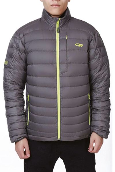 OR Men's Transcendent Down Sweater - Pewter-Lemongrass