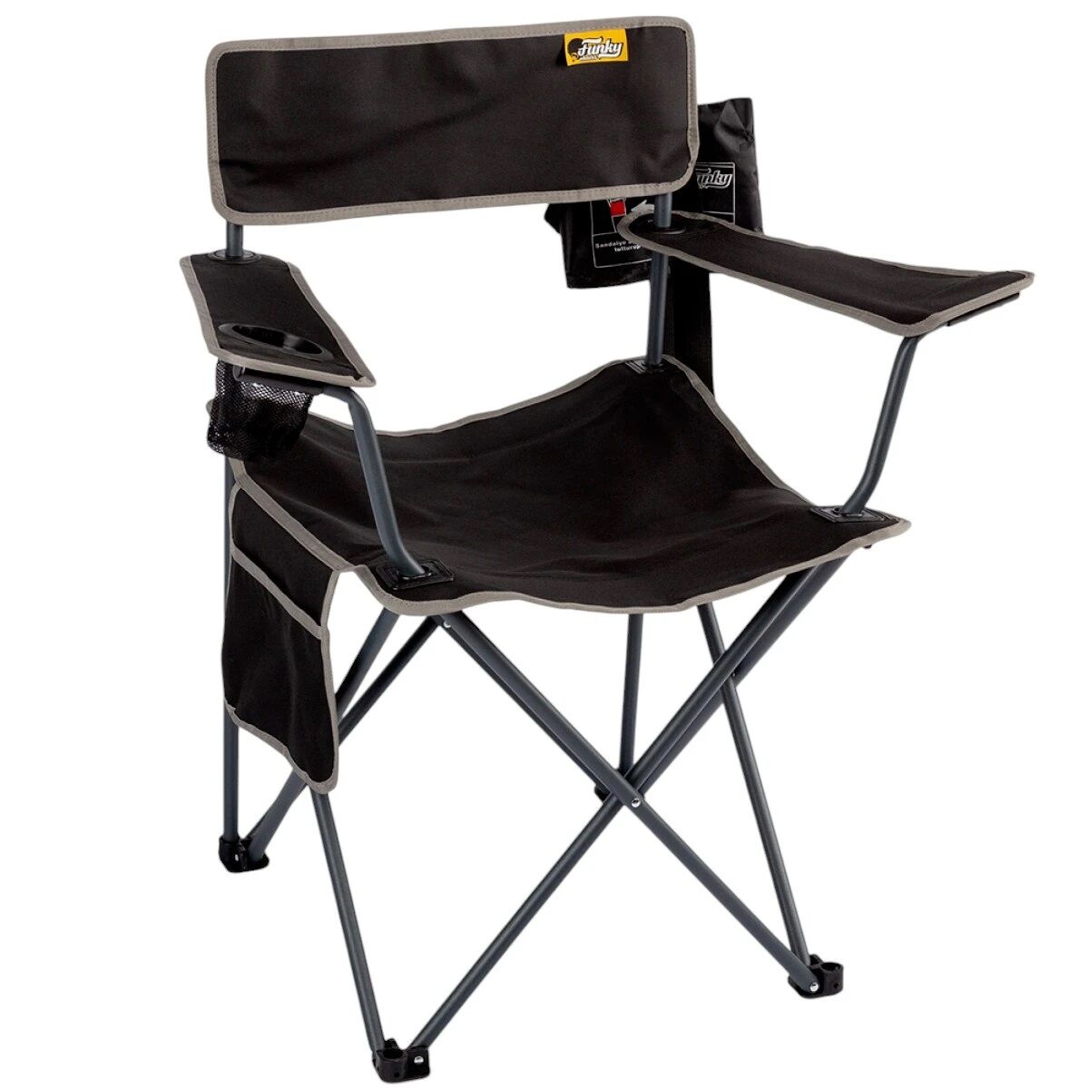 Funky Chairs Camper Katlanabilir Kamp Sandalyesi - Siyah
