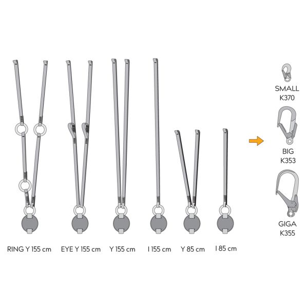 Singingrock Reactor 140 ''Y'' 85CM + 2XK355 Çift Kollu Lanyard 100-110MM