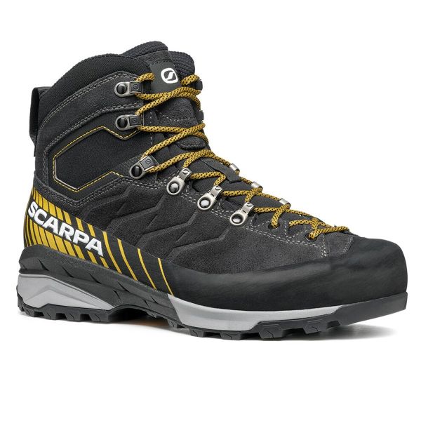 Scarpa Mescalito TRK Gore-Tex Erkek Outdoor Bot Dark Anthracite - Mustard