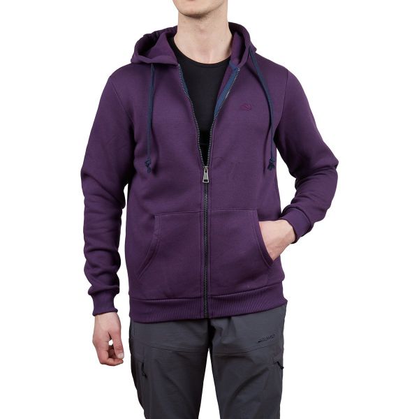 Alpinist Covert Tam Fermuarlı Erkek Sweatshirt  MÜRDÜM