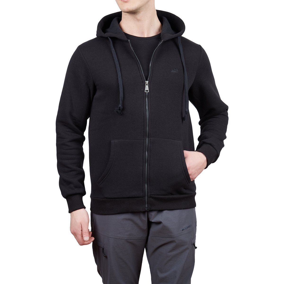 Alpinist Covert Tam Fermuarlı Erkek Sweatshirt SİYAH