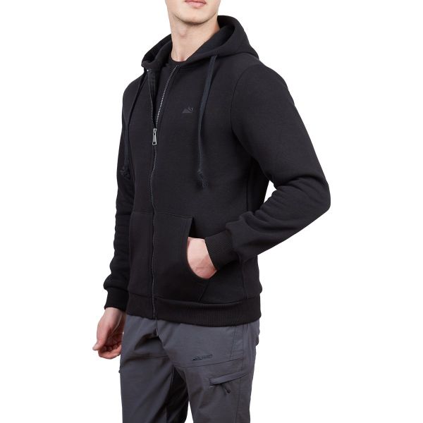 Alpinist Covert Tam Fermuarlı Erkek Sweatshirt SİYAH