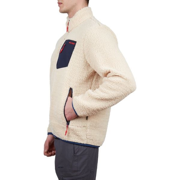 Alpinist Plus Teddy Erkek Polar Mont - ekru