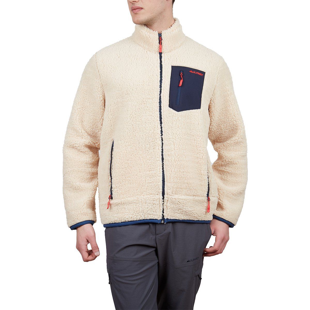 Alpinist Plus Teddy Erkek Polar Mont - ekru