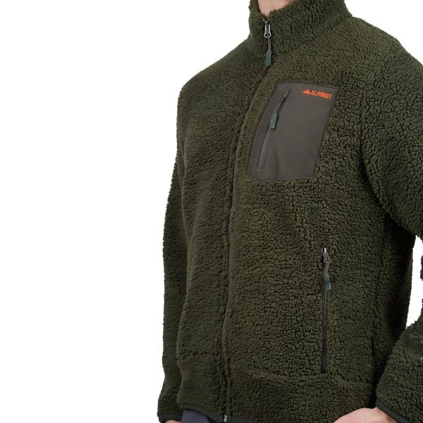 Alpinist Plus Teddy Erkek Polar Mont - haki