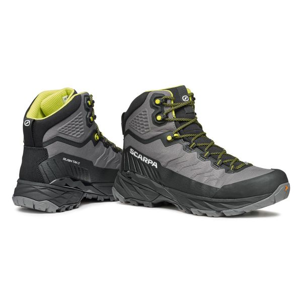Scarpa Rush TRK LT Gore-Tex Erkek Outdoor Bot Gray - Lime