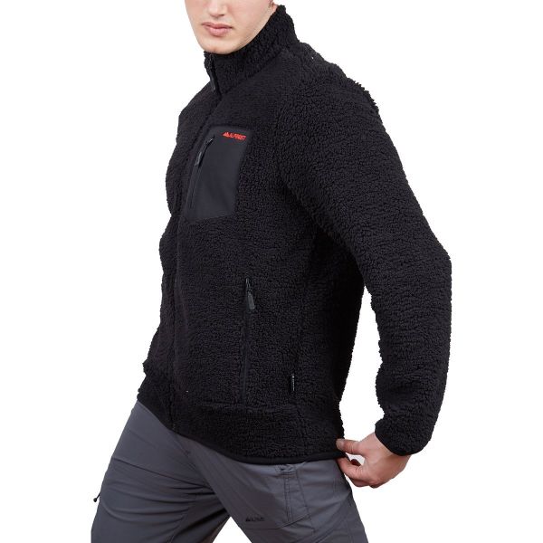 Alpinist Plus Teddy Erkek Polar Mont - siyah