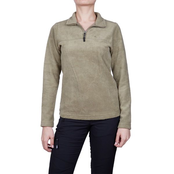 Alpinist High Hill Kadın Polar Sweatshirt - haki