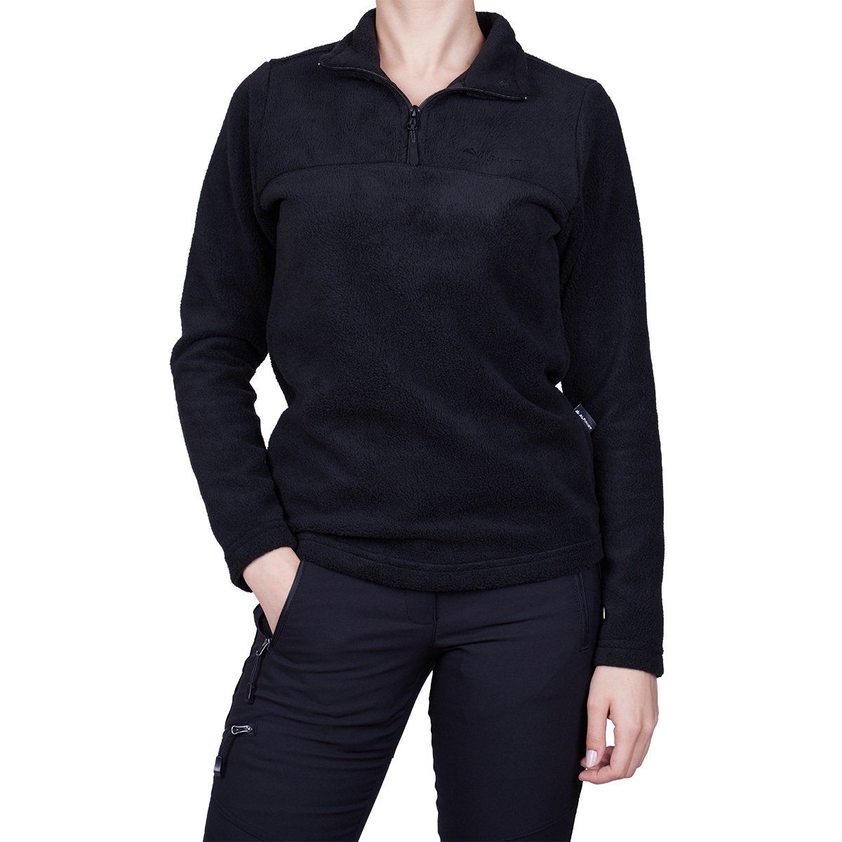 Alpinist High Hill Kadın Polar Sweatshirt - siyah