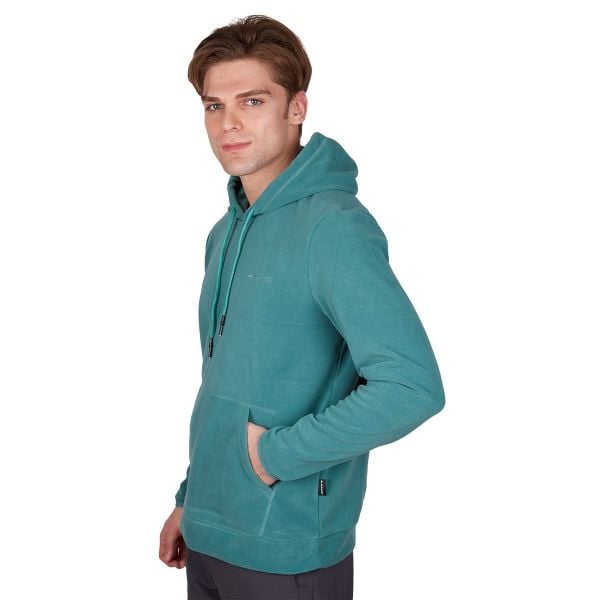 Alpinist Cliff Erkek Kapüşonlu Polar - yeşil