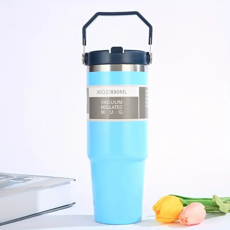 Ergan Outdoor Sıcak/Soğuk Muhafazalı Su Matarası - Açık Mavi