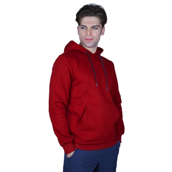 Alpinist Stream Erkek Kapşonlu Sweatshirt Bordo