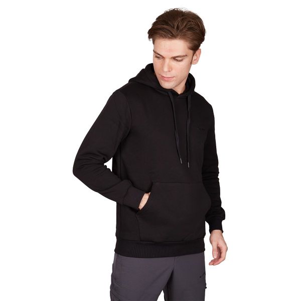 Alpinist Stream Erkek Kapüşonlu Sweatshirt SİYAH