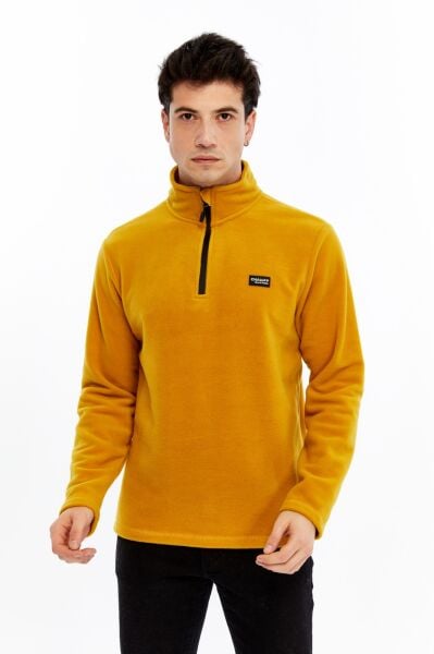 Champp Summit Yarım Fermuarlı Erkek Polar - Hardal