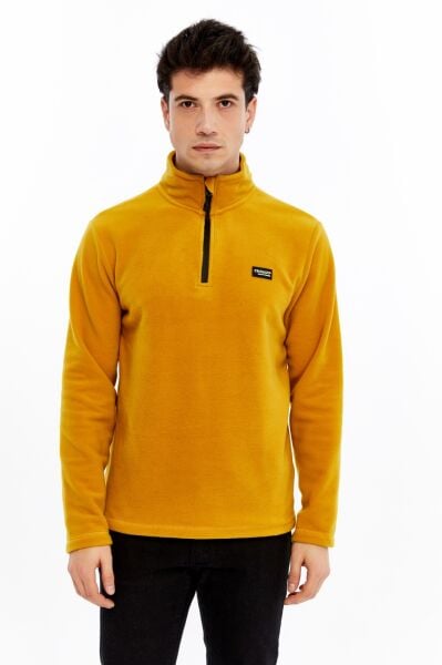 Champp Summit Yarım Fermuarlı Erkek Polar - Hardal