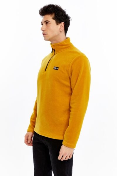 Champp Summit Yarım Fermuarlı Erkek Polar - Hardal