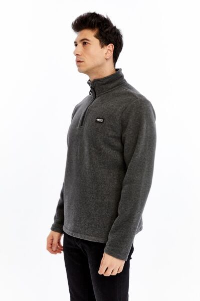 Champp Summit Yarım Fermuarlı Erkek Polar - Antrasit