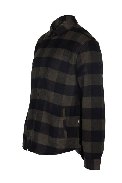 Alpinist Futura Ekose Erkek Outdoor Gömlek Yeşil-Siyah