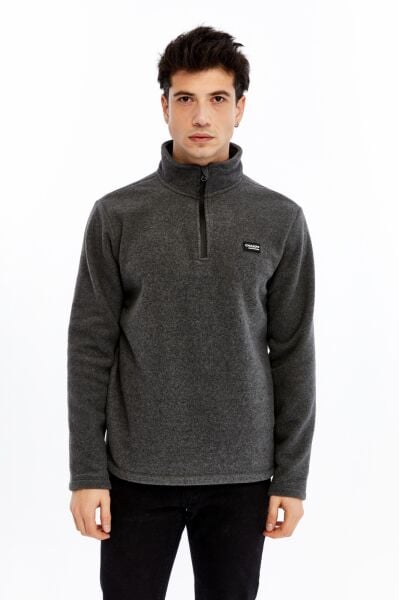 Champp Summit Yarım Fermuarlı Erkek Polar - Antrasit