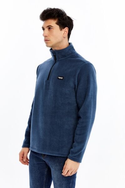 Champp Summit Yarım Fermuarlı Erkek Polar - İndigo