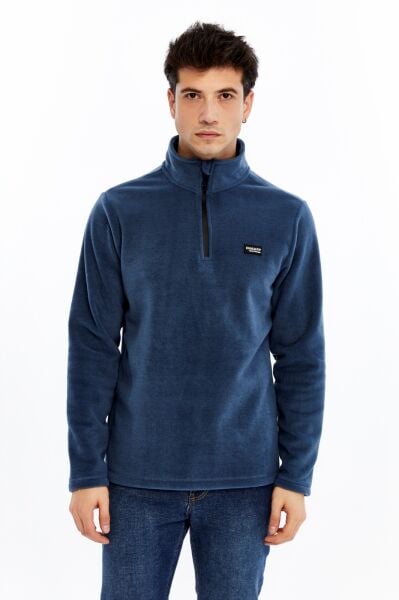 Champp Summit Yarım Fermuarlı Erkek Polar - İndigo